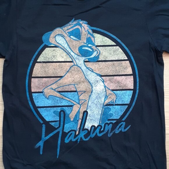 Timon - Hakuna - The Lion King - New Men's Small Black T-Shirt - Picture 2 of 4